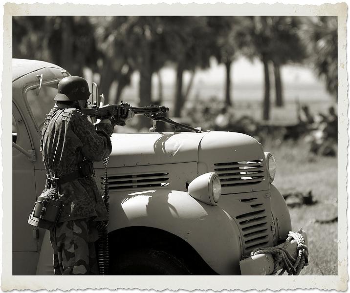 IMGP0709RS.JPG - "Warm Welcome"  An MG-42 gunner prepares as the Americans come up from the beaches.