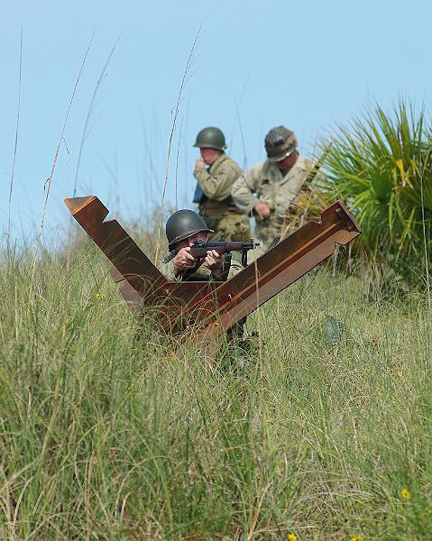 IMGP6419RS.JPG - While this was officially a D-Day reenactment, the Florida terrain and plant life look a lot more like North Africa.